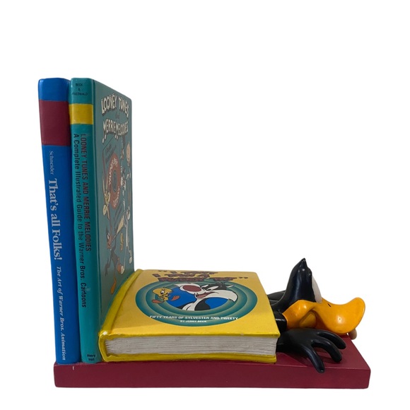 Vintage Warner Brothers Looney Tunes DAFFY Bookend Cartoon Classics Collectible - Picture 4 of 10